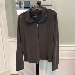 Athleta Women's Charcoal Half-Zip Sweatshirt